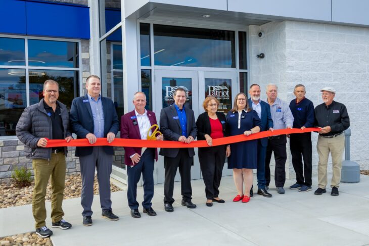 Patriot leadership cutting the ribbon