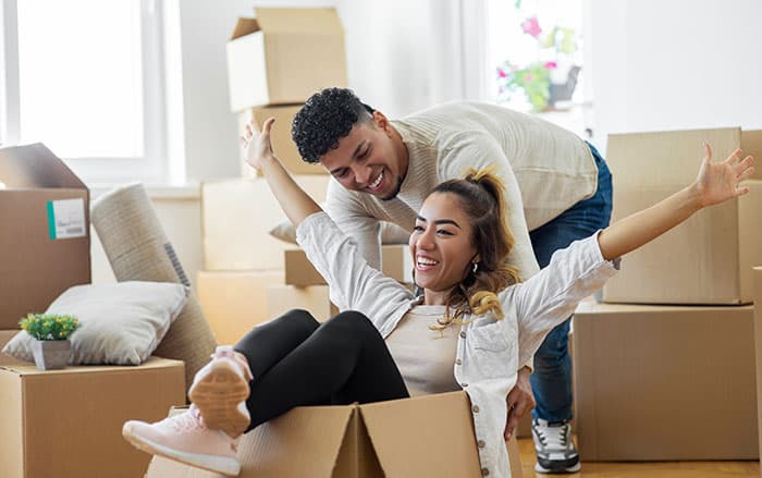 couple moving into new home