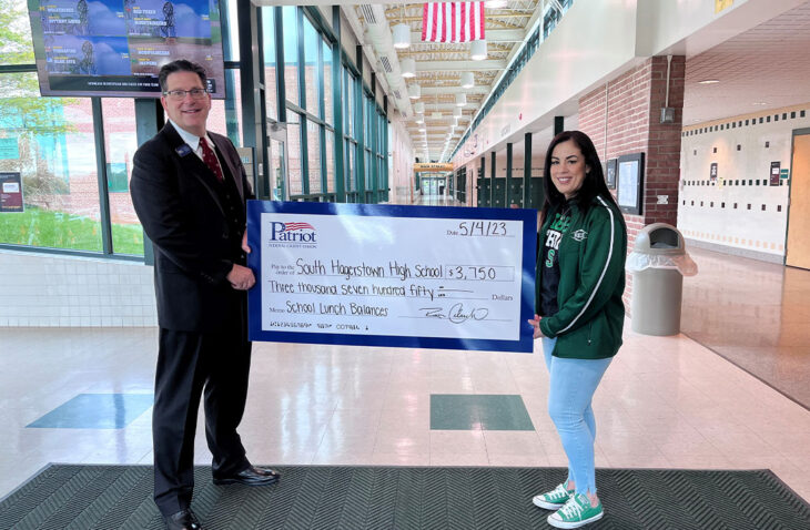 South Hagerstown High School check presentation