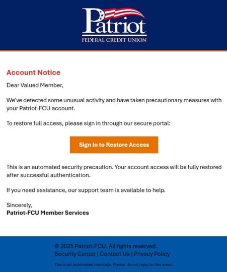 scam email