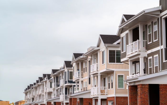 row of townhouses