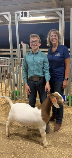 renee and goat