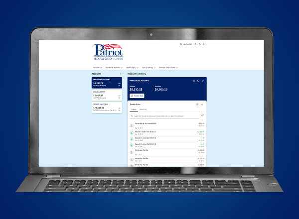 picture of online banking computer for the newest updates.