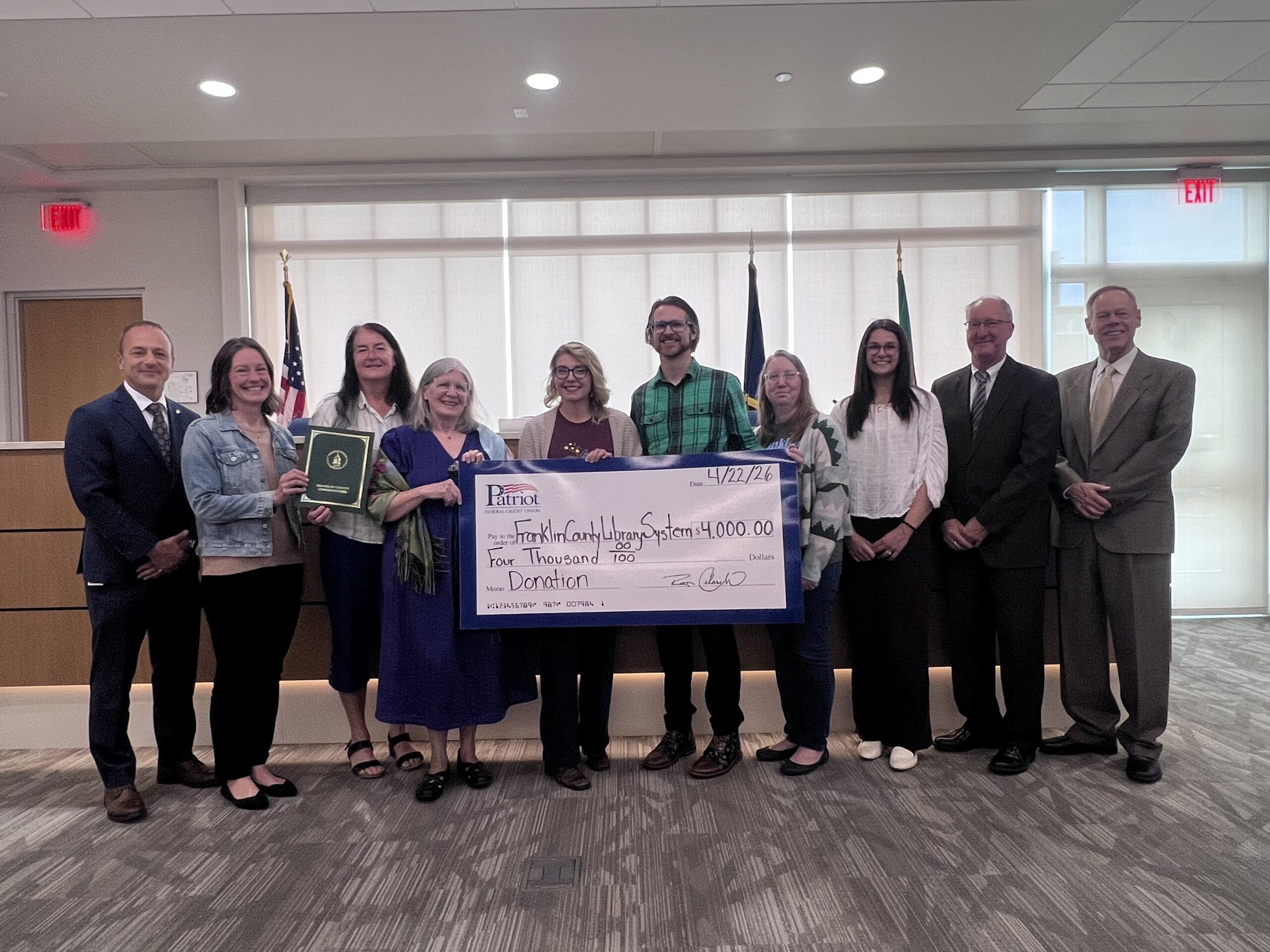 Check Presentation with franklin county libary system