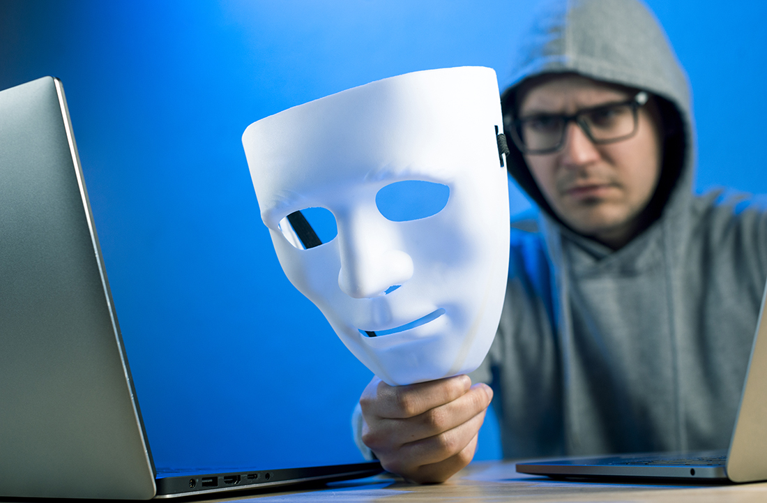 Hacker with mask
